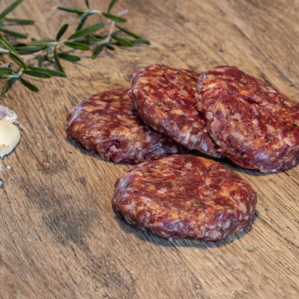 Biologische hamburgers van Black Angus rundvlees uit Friesland
